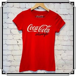 Coca Cola Always Branded Short Sleeve T-Shirt Red Size Small